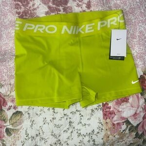 Nike pro neon shorts
